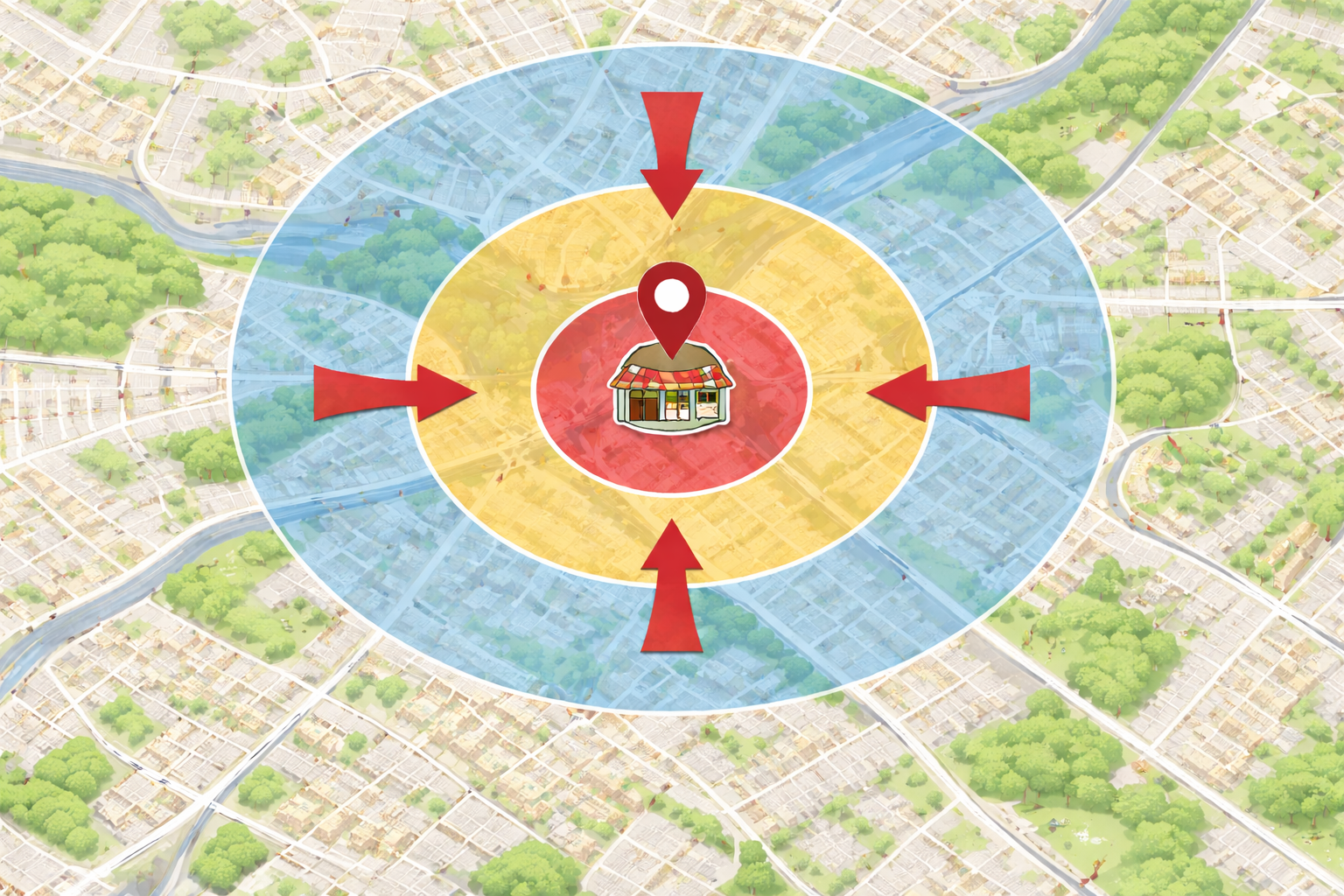 Chérie, j'ai rétréci la zone de chalandise !